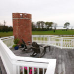 The deck off the Master Bedroom