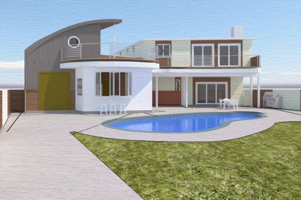 Selbyville Poolhouse, Selbyville, DE, under construction David D