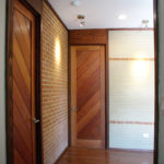 Hallway with custom doors